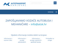 Frontpage screenshot for site: Autotransport Karlovac d.d. (http://www.atsk.hr/)