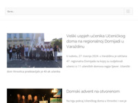 Frontpage screenshot for site: Učenički dom Virovitica (http://www.udv.hr)