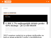 Frontpage screenshot for site: Internet portal Grad Čabar (http://cabar-online.net/)
