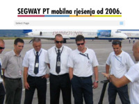 Frontpage screenshot for site: Segway Hrvatska (http://www.segway.hr)