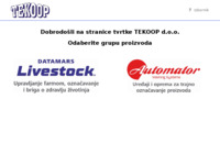 Frontpage screenshot for site: Tekoop d.o.o. (http://www.tekoop.hr/)