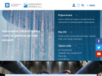 Frontpage screenshot for site: Vodoopskrba i odvodnja d.o.o. (http://www.vio.hr/)