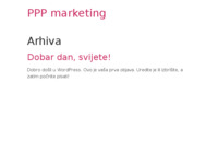 Frontpage screenshot for site: P.P&p d.o.o. Rijeka (http://www.ppp-marketing.hr/)