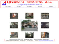 Frontpage screenshot for site: (http://www.ljevaonica-dresa.hr)