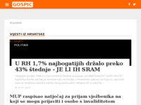 Frontpage screenshot for site: Internet portal - grad Gospić (http://gospic-online.com/)