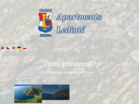 Frontpage screenshot for site: (http://www.apartmani-ledinic.com/)