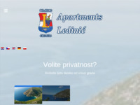 Frontpage screenshot for site: Apartmani Ledinić - Prapratno, Pelješac (http://www.apartmani-ledinic.com/)