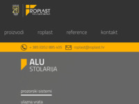 Frontpage screenshot for site: Roplast proizvodnja PVC i ALU stolarije (http://www.roplast.hr/)