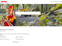 Frontpage screenshot for site: DHL Hrvatska (http://www.dhl.hr/)