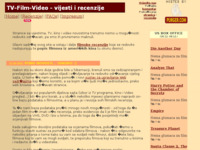 Frontpage screenshot for site: TV-Film-Video vijesti, programi i recenzije (http://film.purger.com)