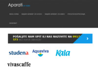 Frontpage screenshot for site: (http://www.aparati-za-vodu.com)