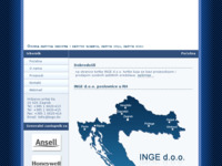 Frontpage screenshot for site: INGE d.o.o. - Osobna zaštitna sredstva (http://www.inge.hr)
