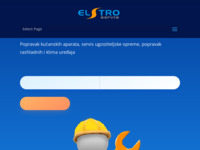 Frontpage screenshot for site: (http://www.elstro.hr/)