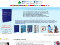 Frontpage screenshot for site: Translation Experts d.o.o. (http://www.tranexp.hr/)