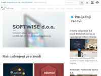 Frontpage screenshot for site: (http://www.softwise.hr)