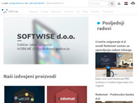 Frontpage screenshot for site: Softwise d.o.o. (http://www.softwise.hr)
