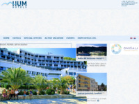 Frontpage screenshot for site: (http://www.humhotels.hr/)