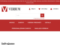 Frontpage screenshot for site: (http://www.verbum.hr/)