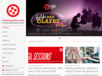 Frontpage screenshot for site: Hrvatska glazbena unija HGU (http://www.hgu.hr)