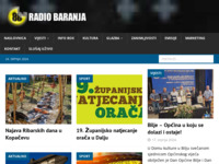 Frontpage screenshot for site: Radio Baranja (http://www.radio-baranja.hr/)
