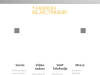 Frontpage screenshot for site: (http://www.heron-electronic.hr)