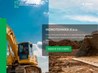 Frontpage screenshot for site: Vodnogospodarske djelatnosti - Hidrotehnika d.o.o. (http://www.hidrotehnika.hr)
