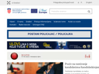 Frontpage screenshot for site: Ministarstvo unutarnjih poslova (http://www.mup.hr/)