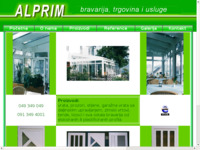 Frontpage screenshot for site: Alprim proizvodnja aluminijske bravarije (http://www.alprim.hr)