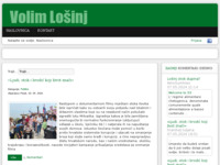 Frontpage screenshot for site: Volim Lošinj (http://www.volim-losinj.org)