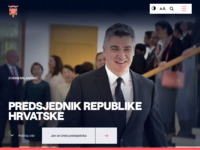 Frontpage screenshot for site: Ured Predsjednika Republike Hrvatske (http://www.predsjednik.hr/)