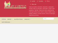 Frontpage screenshot for site: Gay u obitelji (http://www.gay-u-obitelji.com)