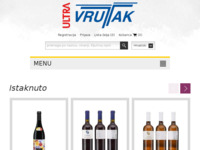 Frontpage screenshot for site: (http://www.vrutak.hr/)