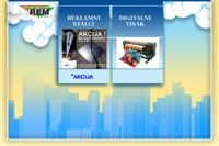 Frontpage screenshot for site: REM-B d.o.o. (http://www.reklamnistalci-digitalnitisak.com)