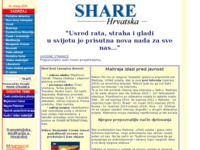 Frontpage screenshot for site: Share Hrvatska (http://www.share-international.net/hrv/)