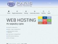 Frontpage screenshot for site: Hosting i domene (http://www.paris.hr)