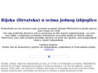 Frontpage screenshot for site: Rijeka u očima jednog izbjeglice (http://digilander.iol.it/comunedifiume/rijeka.htm)