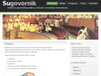 Frontpage screenshot for site: Komunikacija i komunikacijske tehnologije (http://www.sugovornik.com/)