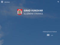 Frontpage screenshot for site: (http://www.vukovar.hr)