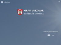 Frontpage screenshot for site: Grad Vukovar (http://www.vukovar.hr)